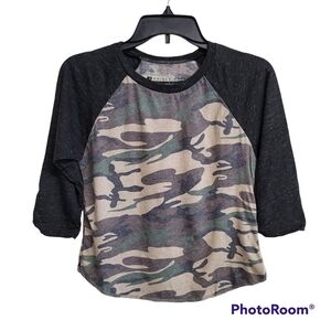 Prince Peter Green Camouflage Crop Top